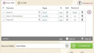 Icecream PDF Converter screenshot