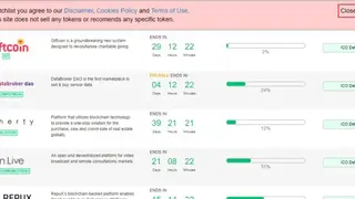 ICO Watch List screenshot