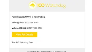 ICO Watchdog screenshot