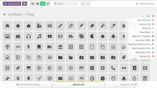 IcoMoon screenshot