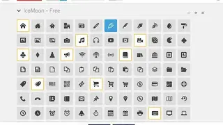IcoMoon screenshot