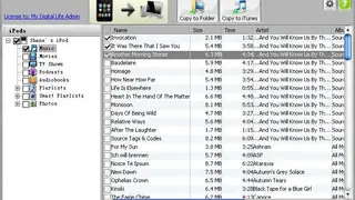 iCopyBot iPod to Computer Transfer screenshot