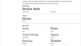 Identifont screenshot