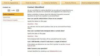Identifont screenshot
