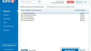IDrive screenshot