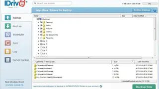 IDrive screenshot