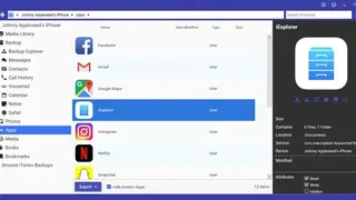 iExplorer screenshot