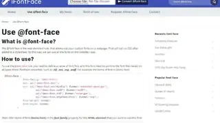iFontFace screenshot