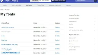 iFontFace screenshot