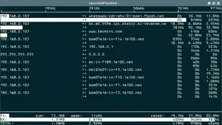 Iftop screenshot