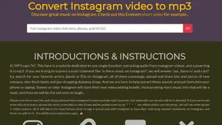 IgMp3 – Instagram Mp3 Converter screenshot