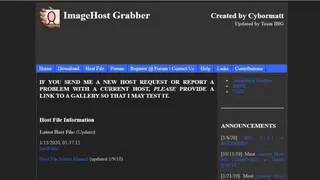 ImageHost Grabber screenshot