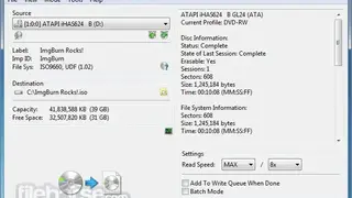ImgBurn screenshot