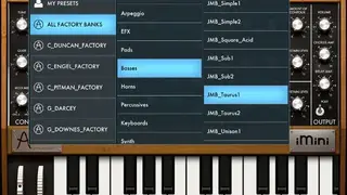 iMini synthesizer screenshot
