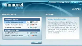 Immunet Protect screenshot