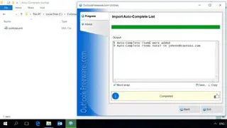 Import Auto-Complete List for Outlook screenshot