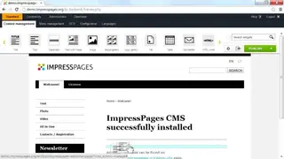 ImpressPages CMS screenshot
