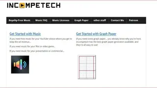 Incompetech screenshot