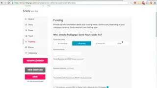Indiegogo screenshot