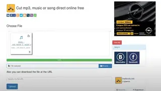 Inettools Cut, trim mp3, music or song direct online free screenshot