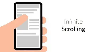 Infinite scroll screenshot