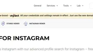 Inflact Instagram Search screenshot