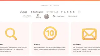 Infludata screenshot
