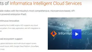 Informatica Intelligent Cloud Integration Services screenshot