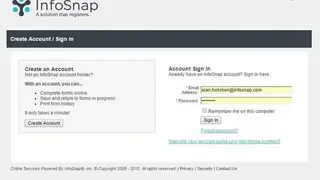 Infosnap screenshot