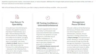 Infrascale Disaster Recovery screenshot