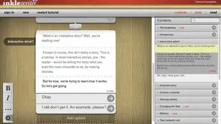 Inklewriter screenshot