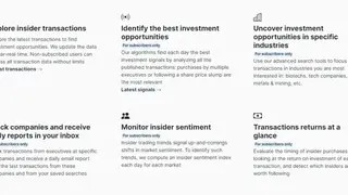 Insider Stock Screener screenshot