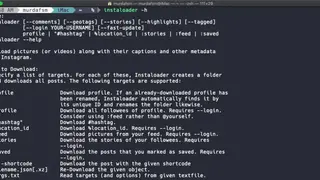 Instaloader screenshot