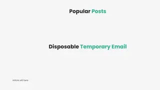 Instant Email Address screenshot