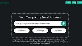 Instant Email Address screenshot