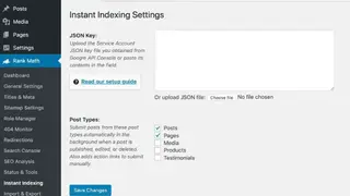 Instant Indexing for Google screenshot