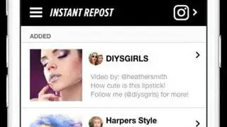 InstantRepost – Easily share screenshot