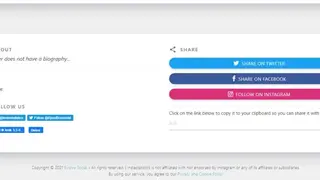 Instastatistics screenshot