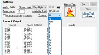 IntelBurnTest screenshot