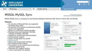 Intelligent Converters MSSQL-MySQL Sync screenshot