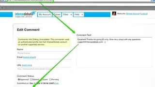 IntenseDebate screenshot