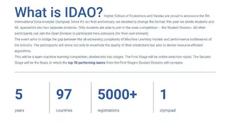 International Data Analysis Olympiad (IDAHO) screenshot