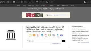 Internet Archive screenshot