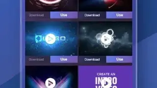 Intro video maker, logo, and text animation screenshot