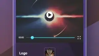 Intro video maker, logo, and text animation screenshot