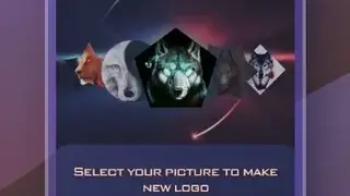 Intro video maker, logo, and text animation screenshot