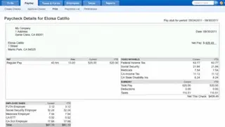 Intuit Online Payroll screenshot