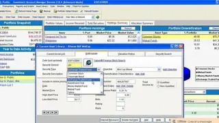 Investment Account Manager screenshot