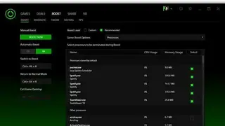 IObit Razer Game Booster screenshot