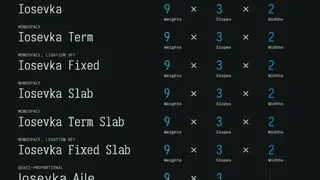 Iosevka screenshot